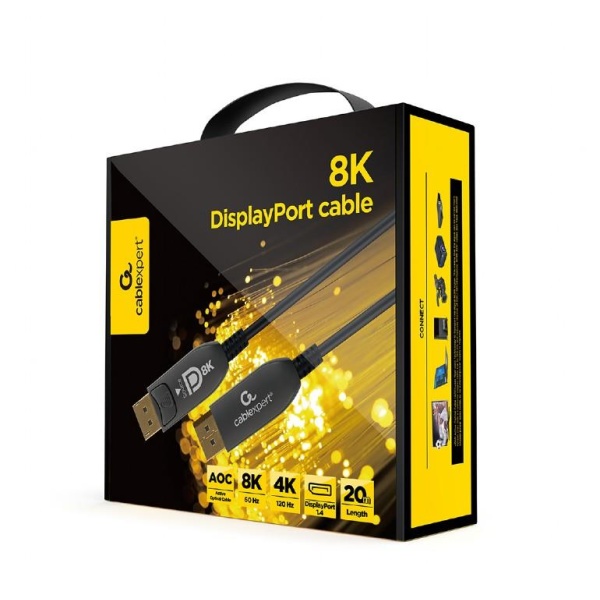 CABLE DISPLAY PORT 20M AOC/PREM CC-DP8K-AOC-20M GEMBIRD - Image 3