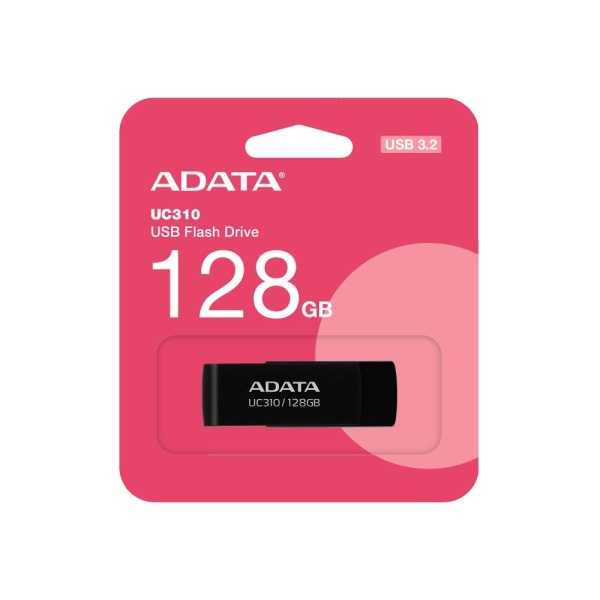 MEMORY DRIVE FLASH USB3.2 128G/BLACK UC310-128G-RBK ADATA - Image 4