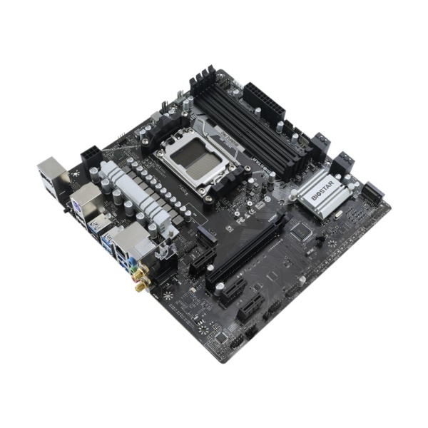 Mainboard BIOSTAR AMD B650 SAM5 Micro-ATX Memory DDR5 Memory slots 4 3xPCI-Express 4.0 1x 1xPCI-Express 4.0 16x 1xM.2 1xHDMI 1xDisplayPort 2xUSB 2.0 5xUSB 3.2 1xUSB-C 1xPS/2 1xRJ45 3xAudio port 2xWiFi antenna port B650MP-EPRO - Image 3