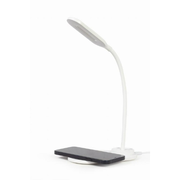 MOBILE CHARGER WRL DESK LAMP/WHT TA-WPC10-LED-01-W GEMBIRD - Image 2