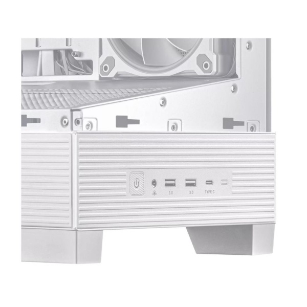 Case ASUS ASUS A31 PLUS Case MidiTower Case product features Transparent panel ATX BTX MicroATX MiniITX Colour White A31PLUSTGARGBWHITE - Image 6