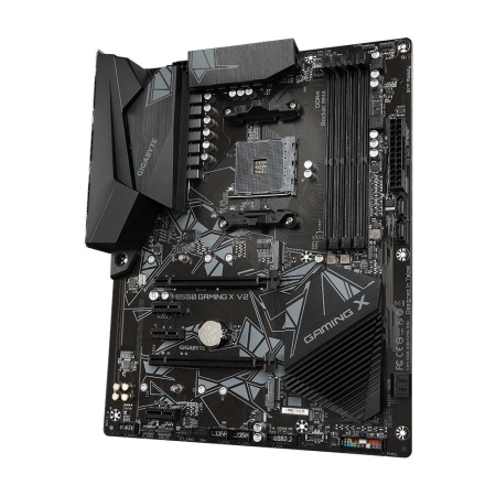 Mainboard GIGABYTE AMD B550 SAM4 ATX Memory DDR4 Memory slots 4 3xPCI-Express 3.0 1x 1xPCI-Express 3.0 2x 1xPCI-Express 4.0 16x 2xM.2 1xDVI-D 1xHDMI 2xAudio-In 1xAudio-Out 2xUSB 2.0 4xUSB 3.2 1xPS/2 1xRJ45 B550GAMINGXV21.3 - Image 2