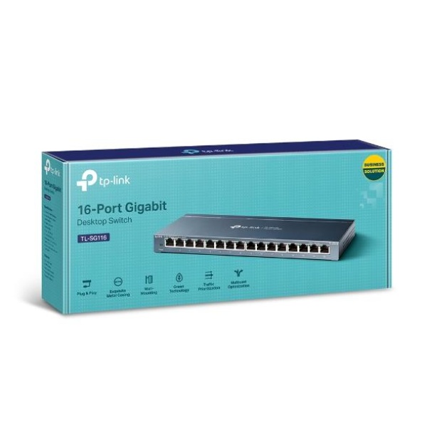 Switch TP-LINK Desktop/pedestal 16x10Base-T / 100Base-TX / 1000Base-T TL-SG116 - Image 4
