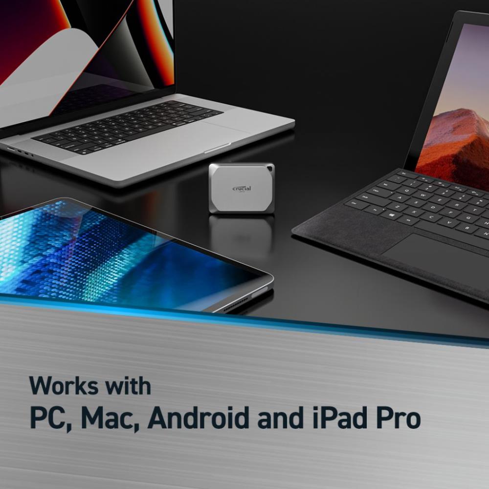 External SSD CRUCIAL X9 Pro 1TB USB 3.2 TLC Read speed 1050 MBytes/sec CT1000X9PROSSD9 - Image 2
