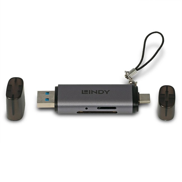 MEMORY READER USB3.2 C & A SD/43335 LINDY - Image 2