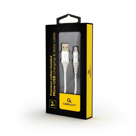 CABLE USB2 TO MICRO-USB 2M/CC-USB2B-AMMBM-2M-BW2 GEMBIRD - Image 2