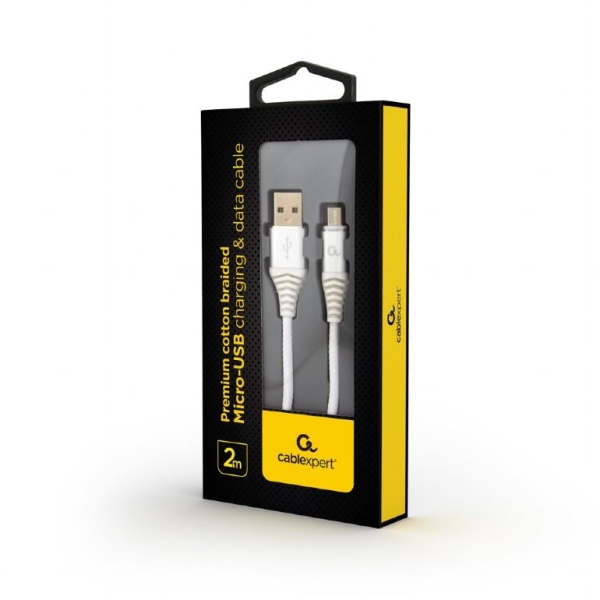 CABLE USB2 TO MICRO-USB 2M/CC-USB2B-AMMBM-2M-BW2 GEMBIRD - Image 2