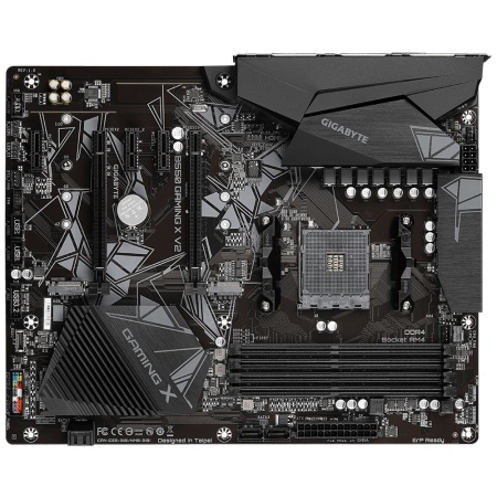 Mainboard GIGABYTE AMD B550 SAM4 ATX Memory DDR4 Memory slots 4 3xPCI-Express 3.0 1x 1xPCI-Express 3.0 2x 1xPCI-Express 4.0 16x 2xM.2 1xDVI-D 1xHDMI 2xAudio-In 1xAudio-Out 2xUSB 2.0 4xUSB 3.2 1xPS/2 1xRJ45 B550GAMINGXV21.3 - Image 3