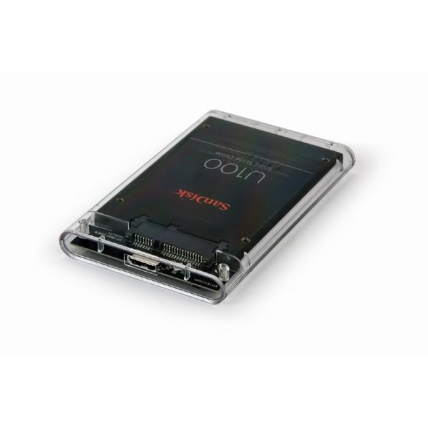 HDD CASE EXT. USB3 2.5"/TRANSPARENT EE2-U3S9-6 GEMBIRD - Image 3