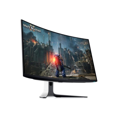 LCD Monitor DELL AW3225QF 32" Gaming Panel QD-OLED 3840x2160 16:9 Matte 0.03 ms Swivel Height adjustable Tilt Colour Black / White 210-BLLV - Image 2