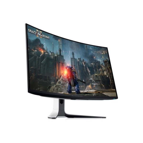 LCD Monitor DELL AW3225QF 32" Gaming Panel QD-OLED 3840x2160 16:9 Matte 0.03 ms Swivel Height adjustable Tilt Colour Black / White 210-BLLV - Image 2