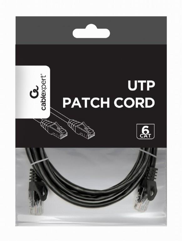 PATCH CABLE CAT6 UTP 2M/BLACK PP6U-2M/BK GEMBIRD - Image 2