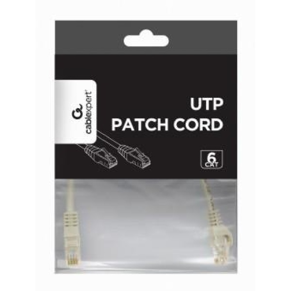 PATCH CABLE CAT6 UTP 0.25M/GREY PP6U-0.25M GEMBIRD - Image 2