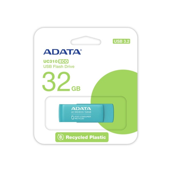 MEMORY DRIVE FLASH USB3.2 256G/GREEN UC310E-256G-RGN ADATA - Image 7