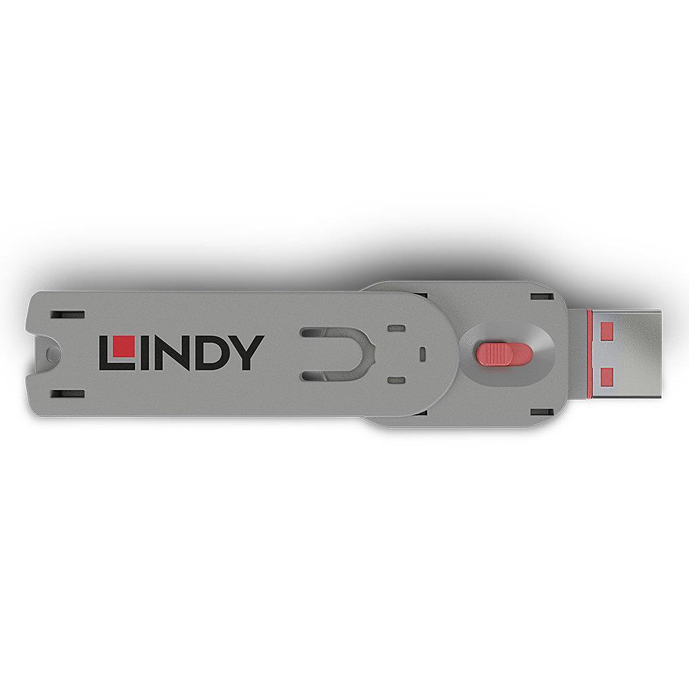 USB PORT BLOCKER KEY/PINK 40620 LINDY - Image 2