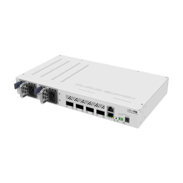 Switch MIKROTIK CRS504-4XQ-IN Rack 1U 1x10Base-T / 100Base-TX 4xQSFP28 CRS504-4XQ-IN