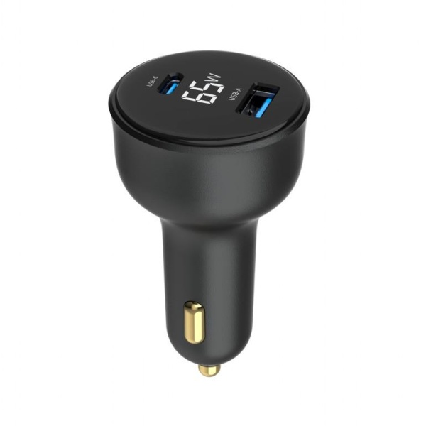 MOBILE CHARGER CAR USB 2PORT/TA-UC-AC2PD30LCD-CAR01 GEMBIRD - Image 2