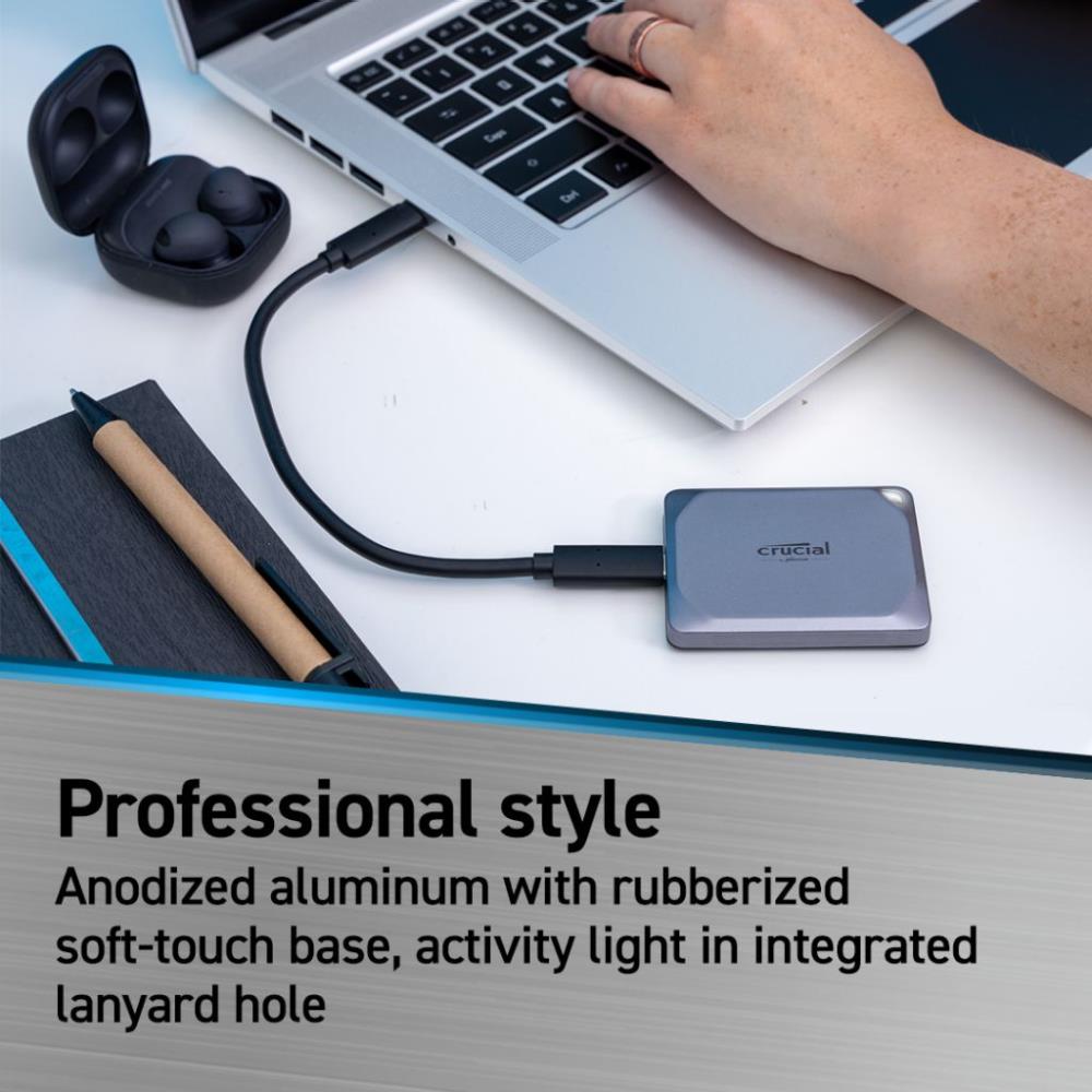 External SSD CRUCIAL X9 Pro 1TB USB 3.2 TLC Read speed 1050 MBytes/sec CT1000X9PROSSD9 - Image 4