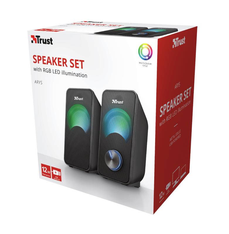 Speaker TRUST Arys Compact RGB Black 23120 - Image 3