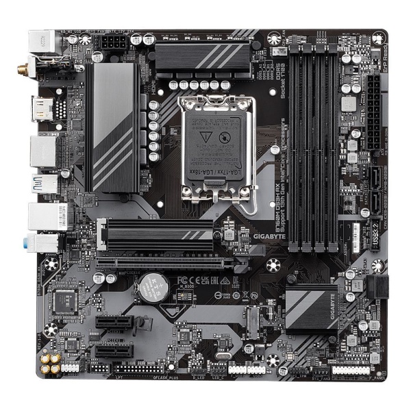 Mainboard GIGABYTE Intel B760 Express LGA1700 Micro-ATX Memory DDR5 Memory slots 4 2xPCI-Express 3.0 1x 1xPCI-Express 4.0 16x 2xM.2 1xHDMI 2xDisplayPort 2xAudio-In 1xAudio-Out 2xUSB 2.0 3xUSB 3.2 1xUSB-C 1xPS/2 1xRJ45 B760MDS3HAX1.2 - Image 2