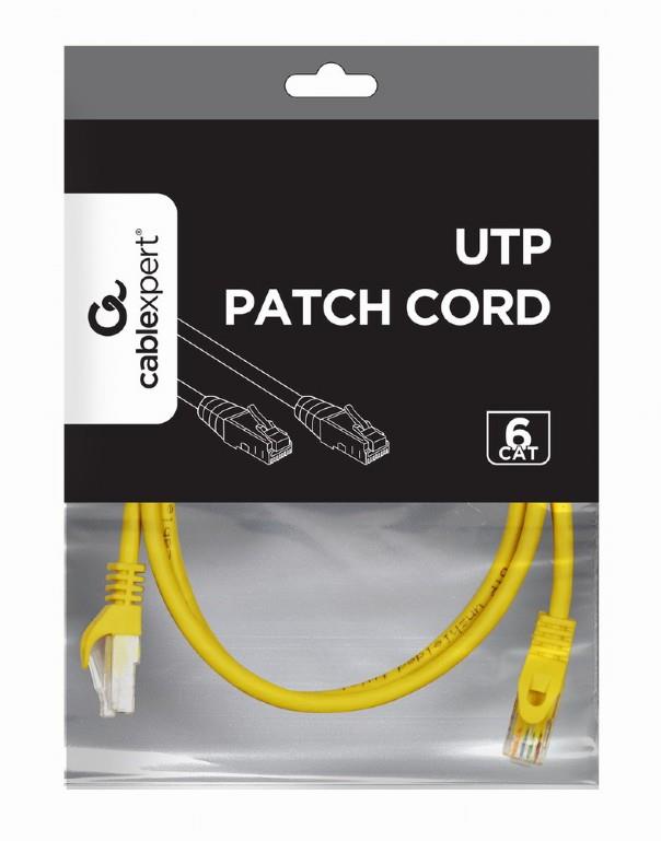 PATCH CABLE CAT6 UTP 1M/YELLOW PP6U-1M/Y GEMBIRD - Image 2