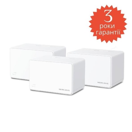 Wireless Router MERCUSYS Wireless Router 3-pack 3000 Mbps Mesh 3x10/100/1000M HALOH80X(3-PACK) - Image 3