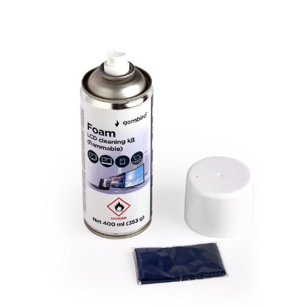 CLEANING KIT LCD FOAM 400ML/CK-LCD-08 GEMBIRD - Image 2