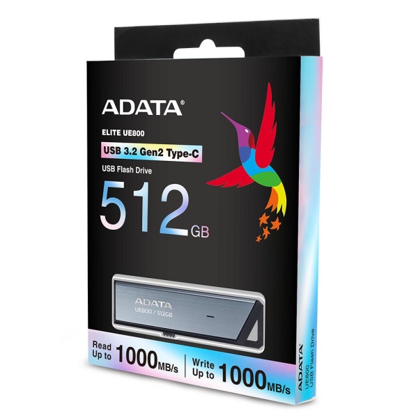 MEMORY DRIVE FLASH USB-C 512GB/SILV AELI-UE800-512G-CSG ADATA - Image 3