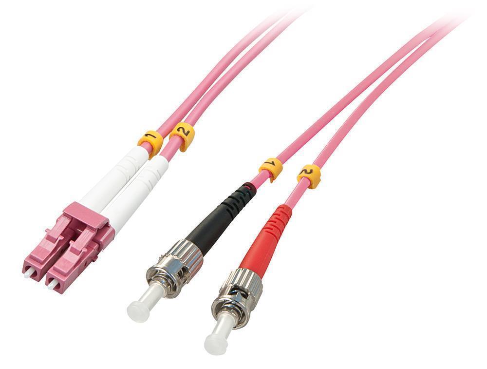 CABLE FIBRE OPTIC LC/ST OM4/15M 46355 LINDY