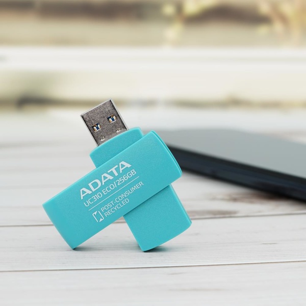 MEMORY DRIVE FLASH USB3.2 256G/GREEN UC310E-256G-RGN ADATA - Image 6