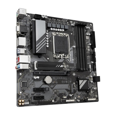 Mainboard GIGABYTE Intel B760 Express LGA1700 Micro-ATX Memory DDR5 Memory slots 4 2xPCI-Express 3.0 1x 1xPCI-Express 4.0 16x 2xM.2 1x15pin D-sub 1xHDMI 2xDisplayPort 2xUSB 2.0 3xUSB 3.2 1xUSB-C 1xPS/2 1xRJ45 3xAudio port B760MDS3H - Image 4