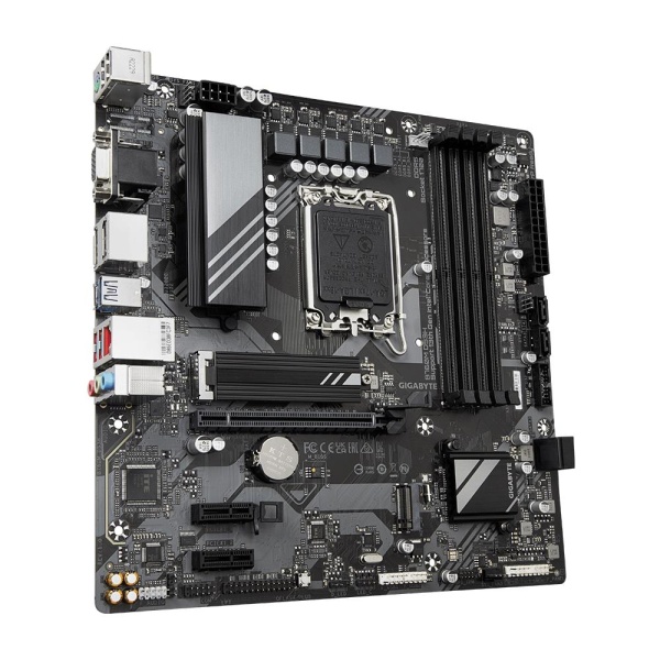 Mainboard GIGABYTE Intel B760 Express LGA1700 Micro-ATX Memory DDR5 Memory slots 4 2xPCI-Express 3.0 1x 1xPCI-Express 4.0 16x 2xM.2 1x15pin D-sub 1xHDMI 2xDisplayPort 2xUSB 2.0 3xUSB 3.2 1xUSB-C 1xPS/2 1xRJ45 3xAudio port B760MDS3H - Image 4