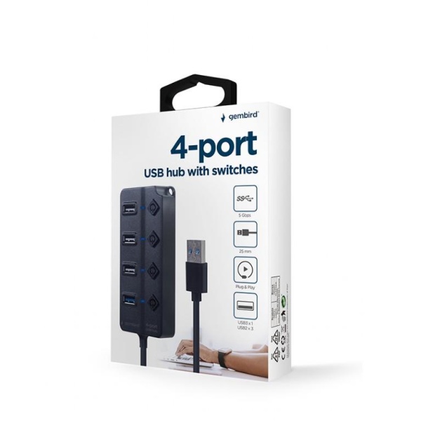 I/O HUB USB3 4PORT/UHB-U3P1U2P3P-01 GEMBIRD - Image 3