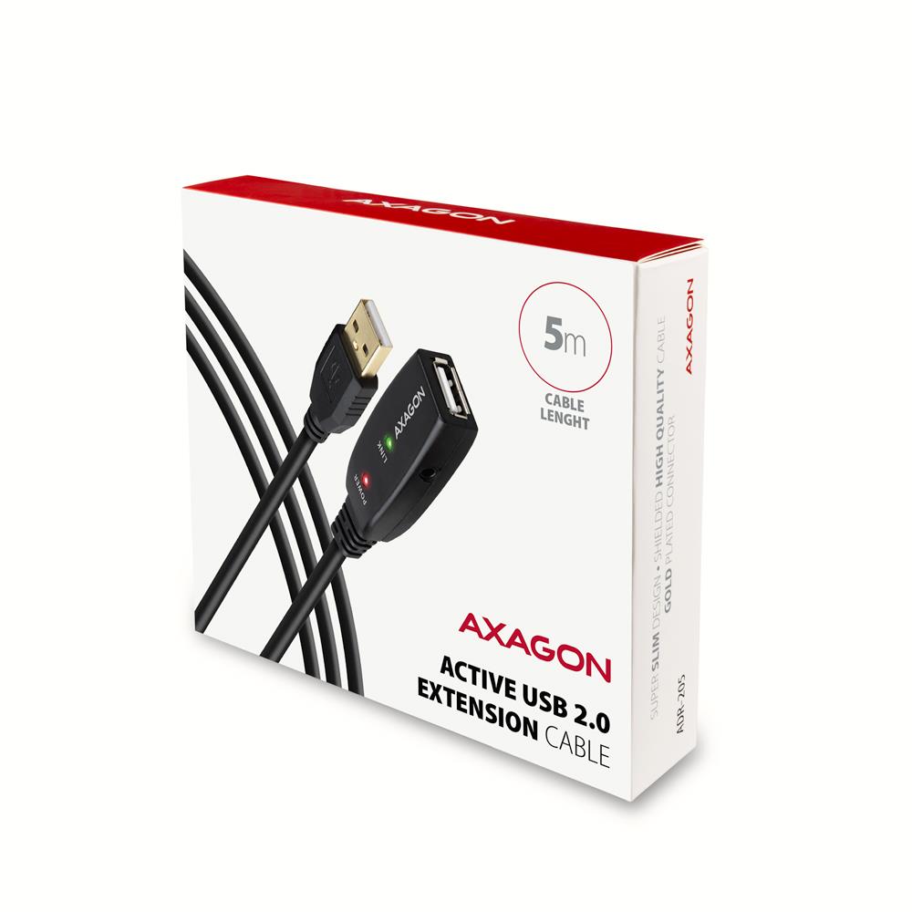 CABLE USB2.0 A-M/A-F ACTIVE/5M ADR-205 AXAGON - Image 2