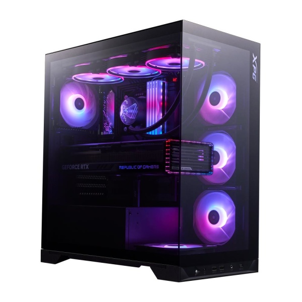 Case ADATA INVADER X BTF MidiTower Case product features Transparent panel ATX MicroATX MiniITX Colour Black INVADERXBTFMT-BKCWW
