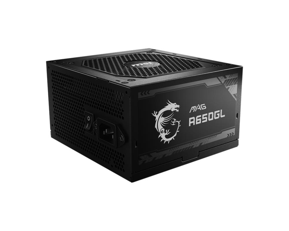 Power Supply MSI 650 Watts Efficiency 80 PLUS GOLD PFC Active MTBF 1500000 hours MAGA650GL