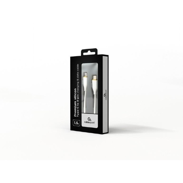 CABLE LIGHTNING TO USB-C 1.5M/CC-USB2S-CM8PM-1.5M-W GEMBIRD - Image 2