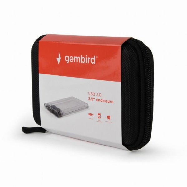 HDD CASE EXT. USB3 2.5"/TRANSPARENT EE2-U3S9-6 GEMBIRD - Image 5