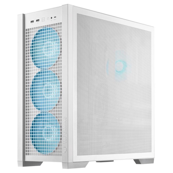 Case ASUS TUF Gaming GT302 ARGB MidiTower Case product features Transparent panel Not included ATX EATX MicroATX MiniITX Colour White TUFGAMINGGT302ARGB - Image 2