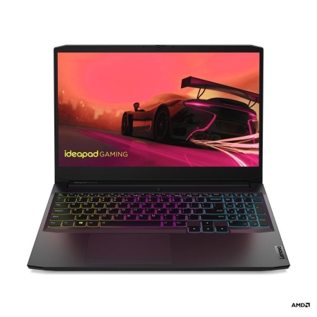 Notebook LENOVO IdeaPad Gaming 3 15ACH6 CPU  Ryzen 5 5500H 3300 MHz 15.6" 1920x1080 RAM 8GB DDR4 3200 MHz SSD 512GB NVIDIA GeForce RTX 2050 4GB ENG Black 2.25 kg 82K2027BRM - Image 3
