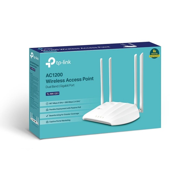 Access Point TP-LINK 1200 Mbps IEEE 802.11a IEEE 802.11b IEEE 802.11g IEEE 802.11n IEEE 802.11ac 1x10/100/1000M TL-WA1201 - Image 3