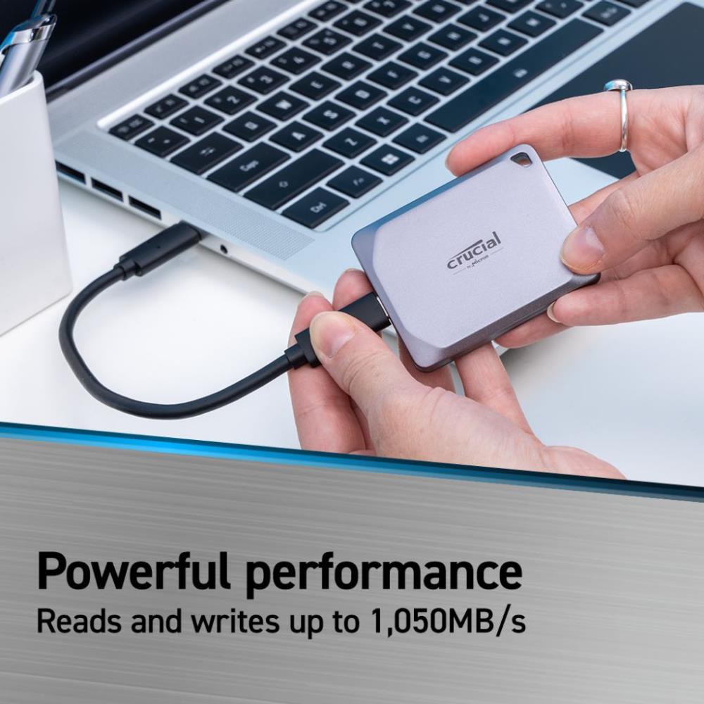 External SSD CRUCIAL X9 Pro 1TB USB 3.2 TLC Read speed 1050 MBytes/sec CT1000X9PROSSD9 - Image 3