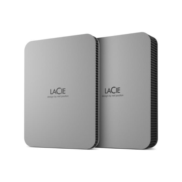 External HDD LACIE Mobile Drive Secure STLR2000400 2TB USB-C USB 3.2 Colour Space Gray STLR2000400 - Image 2