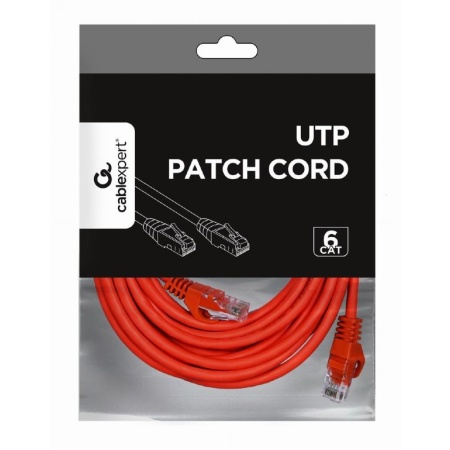 PATCH CABLE CAT6 UTP 5M/RED PP6U-5M/R GEMBIRD - Image 2