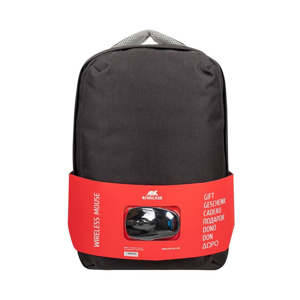 NB BACKPACK 15.6" + MOUSE/7563 BLACK RIVACASE - Image 2