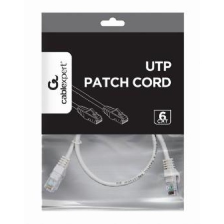 PATCH CABLE CAT6 UTP 0.5M/GREY PP6U-0.5M GEMBIRD - Image 2
