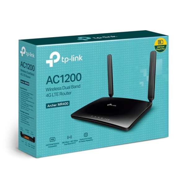 Wireless Router TP-LINK Router / Modem 1200 Mbps IEEE 802.11a IEEE 802.11 b/g IEEE 802.11n IEEE 802.11ac 3x10/100M LAN  WAN ports 1 Number of antennas 2 4G ARCHERMR400 - Image 4