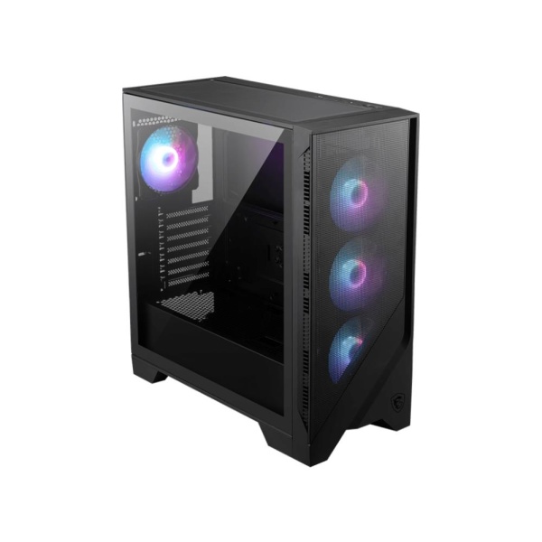 Case MSI MAG FORGE 321R AIRFLOW MidiTower Case product features Transparent panel ATX MicroATX MiniITX Colour Black MAGFORGE321RAIRFLOW - Image 2