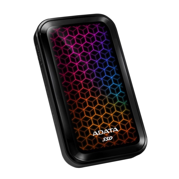 External SSD ADATA SE770G 512GB USB 3.2 Write speed 800 MBytes/sec Read speed 1000 MBytes/sec ASE770G-512GU32G2-CBK