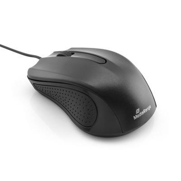 MOUSE USB OPTICAL BLACK/3-BUTTON MROS210 MEDIARANGE - Image 3
